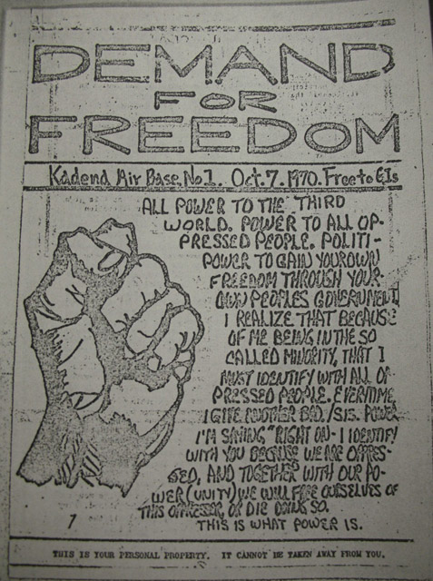 Anti-war newspaper published by U.S. soldiers in Okinawa