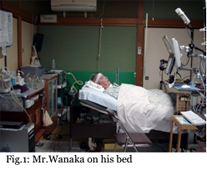 Fig.1: Mr.Wanaka on his bed